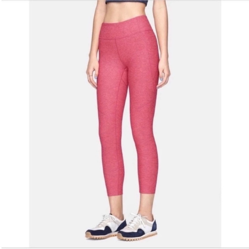 Outdoor Voices 3/4 warmup leggings flamingo pink cropped high waist